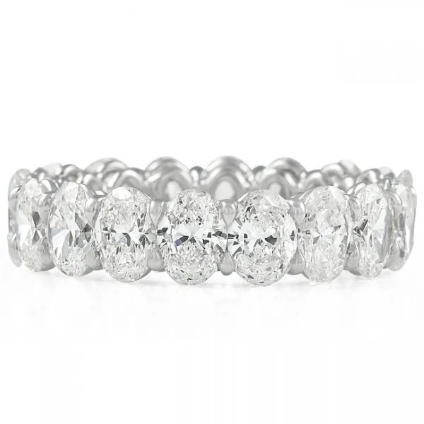 Oval Diamond Eternity Band