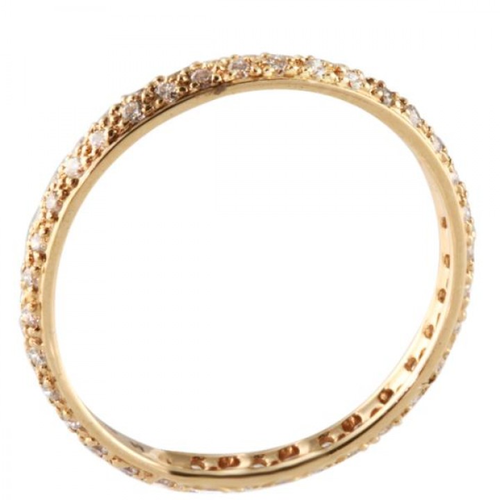 .42 CT DIAMOND TWO-ROW ROSE GOLD ETERNITY BAND 