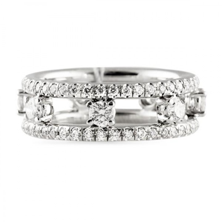 2.20 CT DIAMOND PLATINUM ETERNITY WEDDING BAND RING