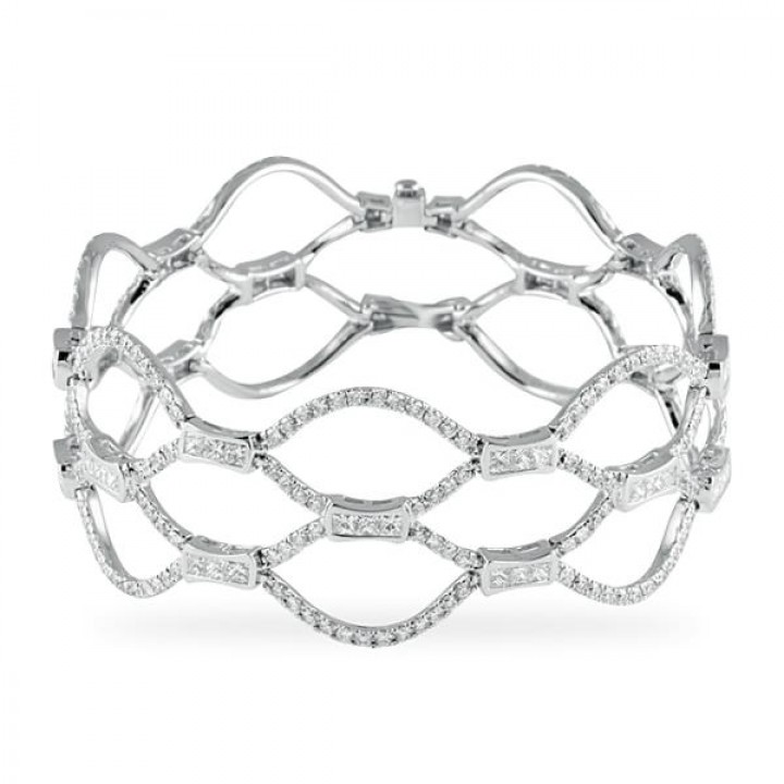 DIAMOND 18K WHITE GOLD BRACELET