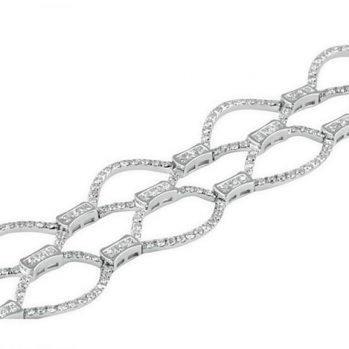DIAMOND 18K WHITE GOLD BRACELET
