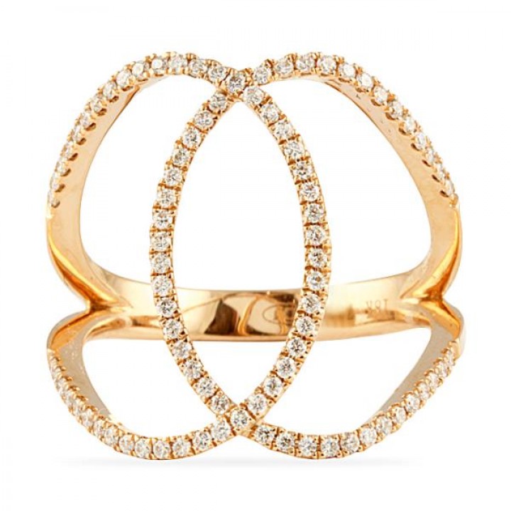 DIAMOND 18K ROSE GOLD RING