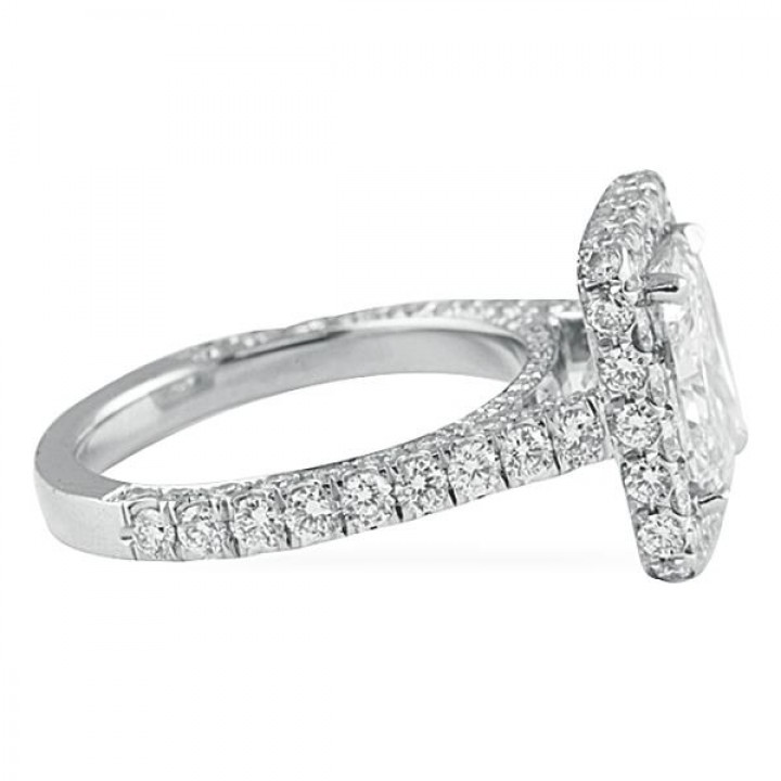 2.00 ct Radiant Cut Diamond Platinum Engagement Ring