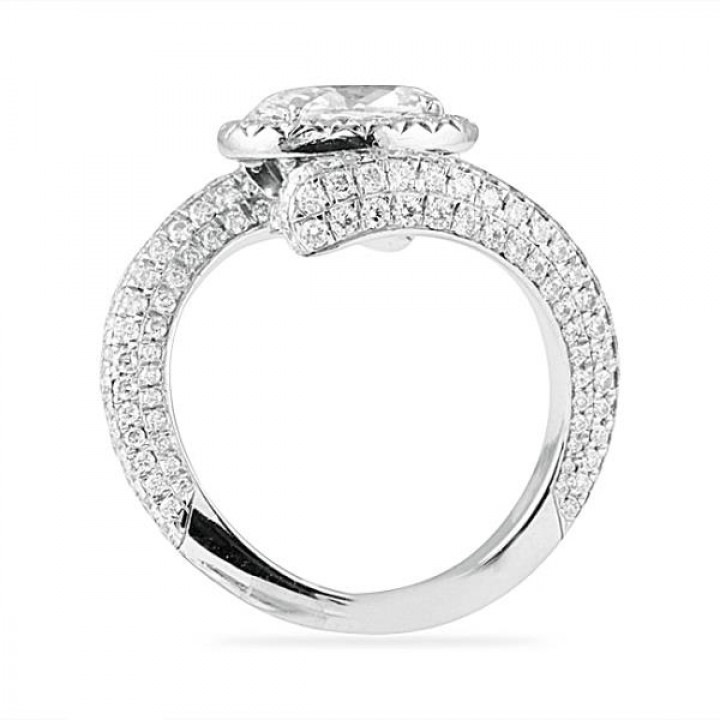1.50 ct Oval Diamond Platinum Engagement Ring