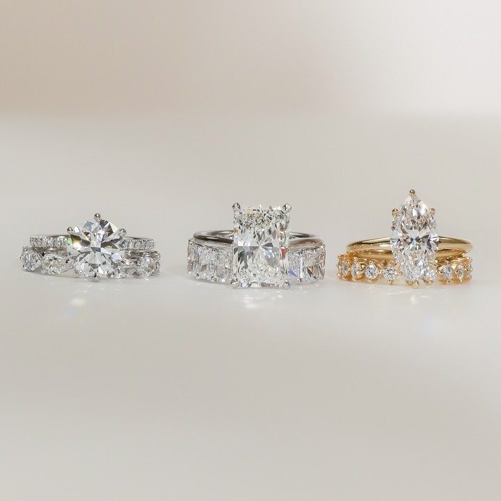 2.69 carat Round Diamond Platinum Six-Prong Engagement Ring top