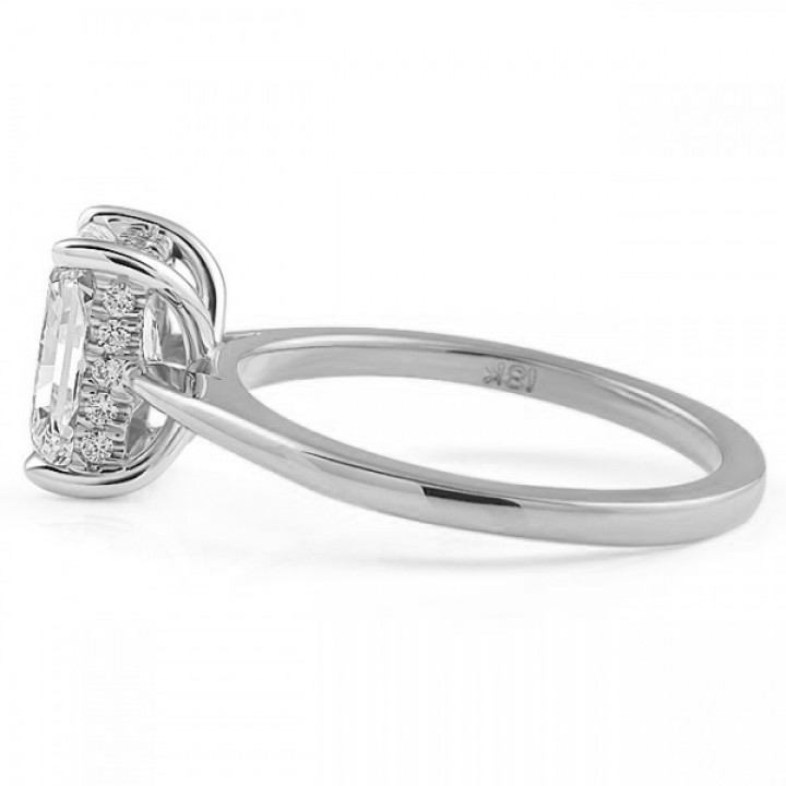 1.96ct Radiant Cut Lab-Grown Diamond Solitaire Ring top