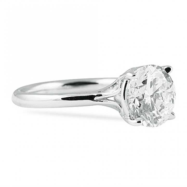2.10 ct Round Diamond Engagement Ring