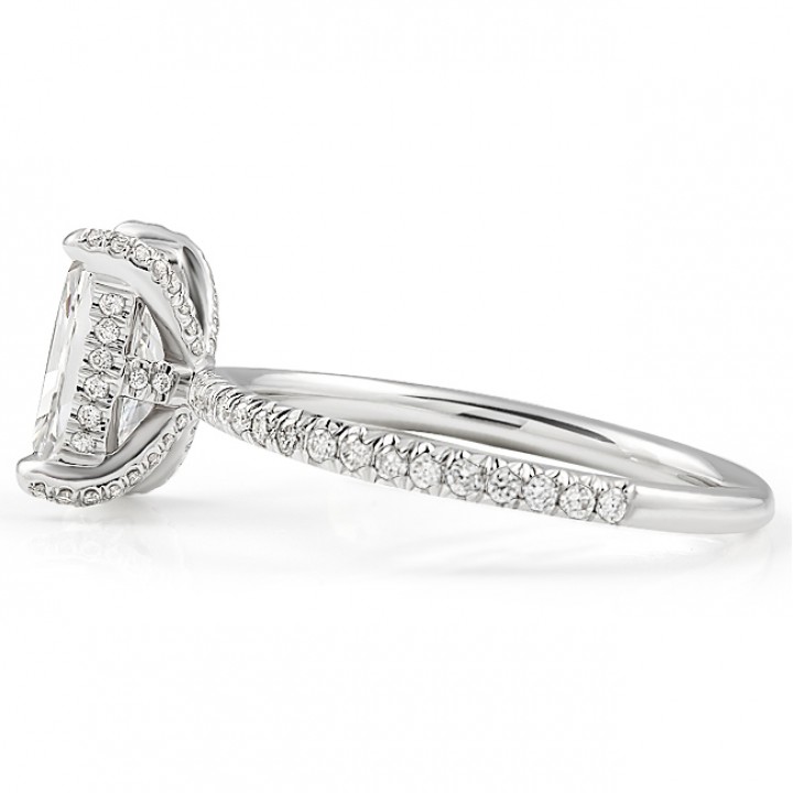 1.61ct Radiant Cut Lab Diamond Engagement Ring front