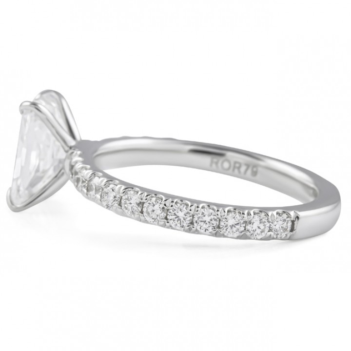 1.70 carat Radiant Cut Lab Diamond Engagement Ring
