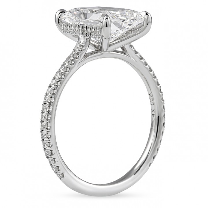3.24 carat Lab Radiant Cut Diamond Engagement Ring
