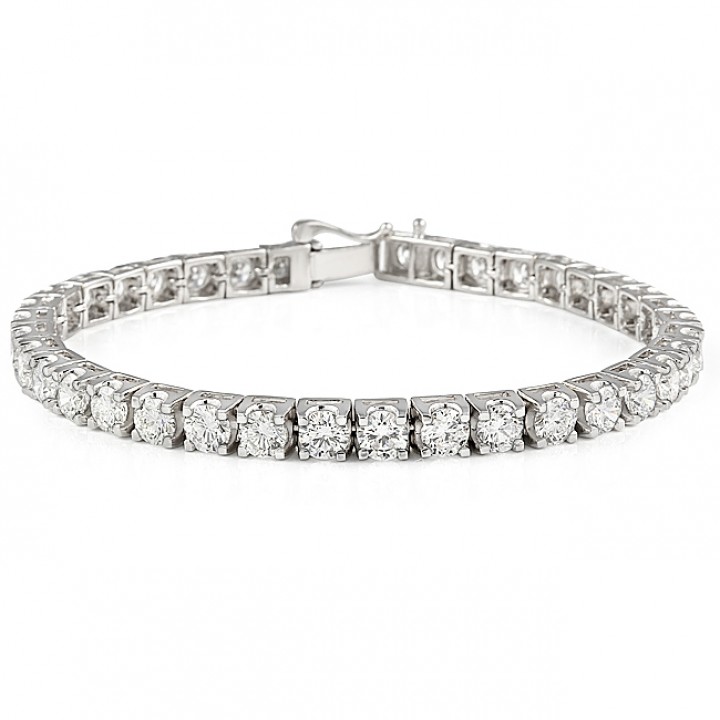 11.35 carat Lab-Grown Diamond Tennis Bracelet flat