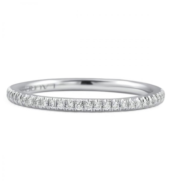 Super Slim Pave Wedding Band yg