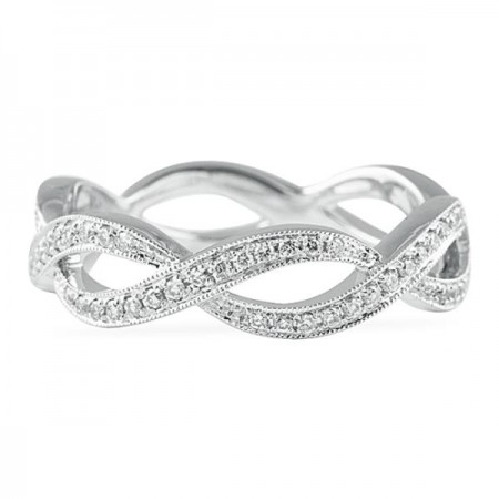 .60 CT ROUND DIAMOND OPEN TWIST ETERNITY BAND 