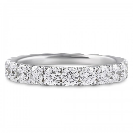 1.80 carat Diamond Wide Pave Eternity Band flat