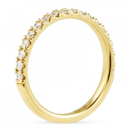.40 carat Round Diamond Pave Wedding Band flat