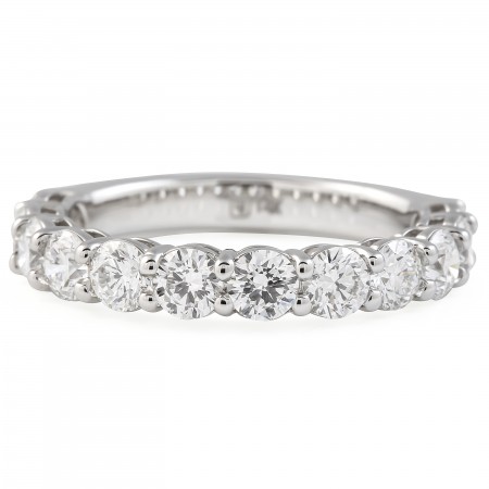 1.8 carat Round Diamond Three-Quarter Band flat