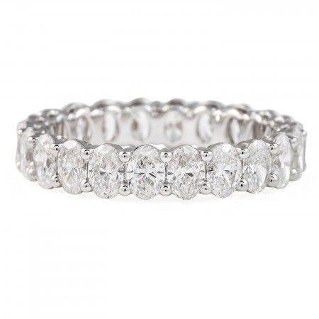 2.3 carat Oval Lab Diamond Eternity Band flat