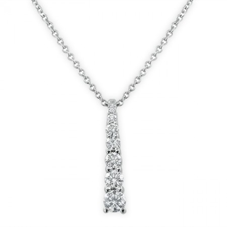 Seven Stone Diamond Journey Pendant