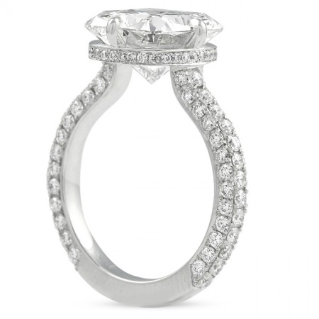 4 CARAT CUSHION CUT DIAMOND RING