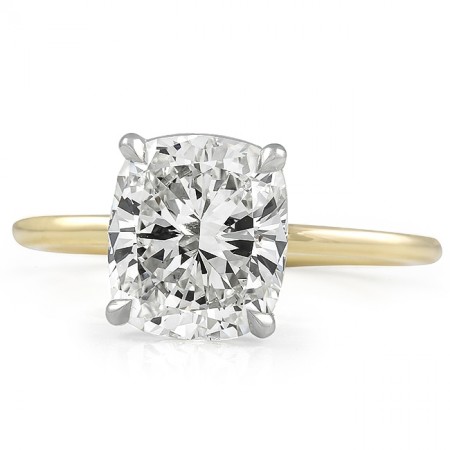 CUSHION CUT DIAMOND SOLITAIRE RING