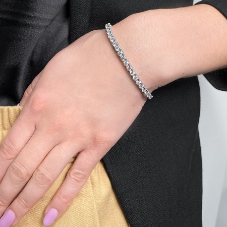 11.35 carat Lab-Grown Diamond Tennis Bracelet flat