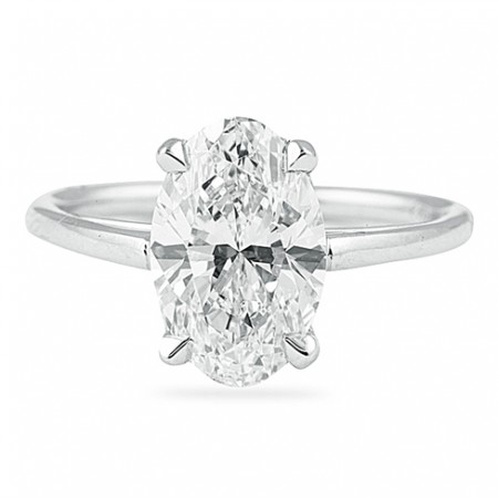 2.25 ct Oval Diamond Platinum Engagement Ring