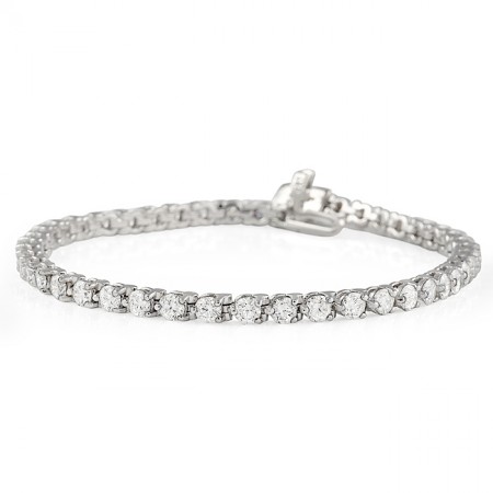 5.2 carat Lab-Grown Diamond Tennis Bracelet flat