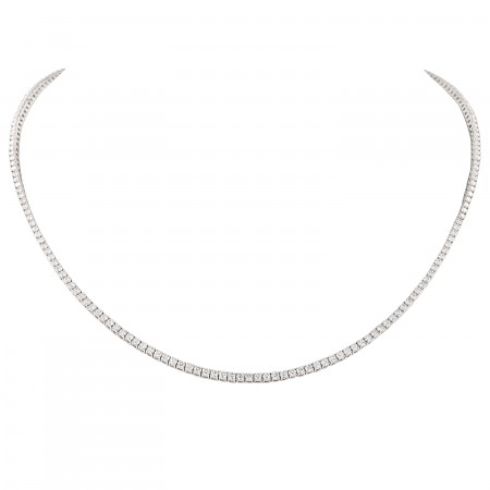 4.95 carat TW Lab Diamond Delicate Tennis Necklace
