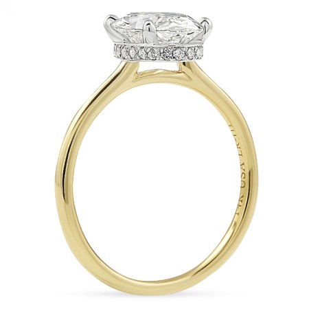 1.78ct Oval Lab Diamond Solitaire Engagement Ring top
