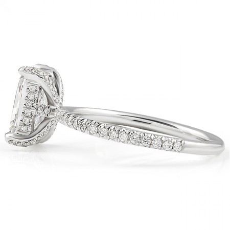 1.61ct Radiant Cut Lab Diamond Engagement Ring front