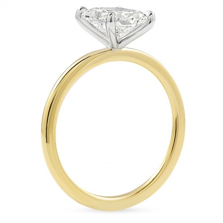 1.71 carat Radiant Cut Lab Grown Diamond Solitaire Ring top