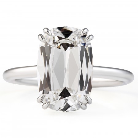 3.26 carat Antique Hybrid Lab Invisible Gallery™ Ring flat