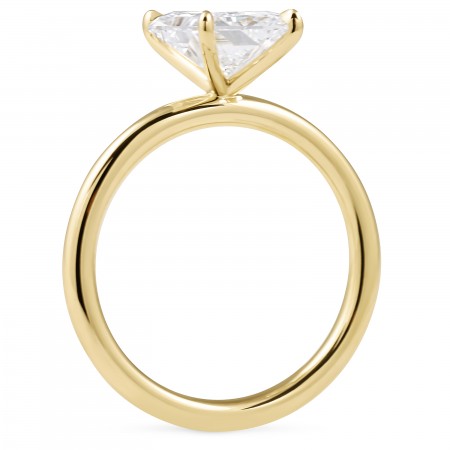 2.31 carat Radiant Cut Lab Diamond Solitaire Ring flat