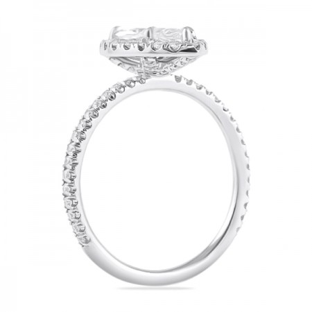 1.20ct Marquise Diamond Classic Halo Engagement Ring top
