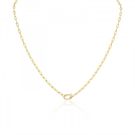 Mini Chain Necklace Yellow Gold