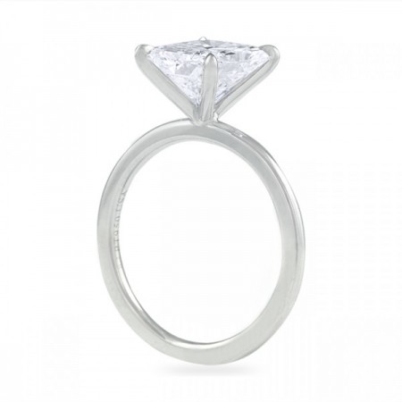 3.00ct Radiant Cut Diamond Super Slim Band Solitaire Ring