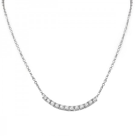 12-Stone Diamond Pendant Necklace