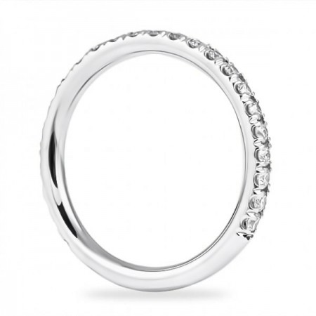 .61 carat Round Diamond Pave Wedding Band angle