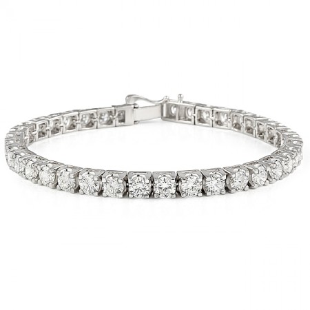 11.35 carat Lab-Grown Diamond Tennis Bracelet flat