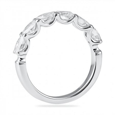 1.55 carat Oval Diamond East-West Wedding Band angle