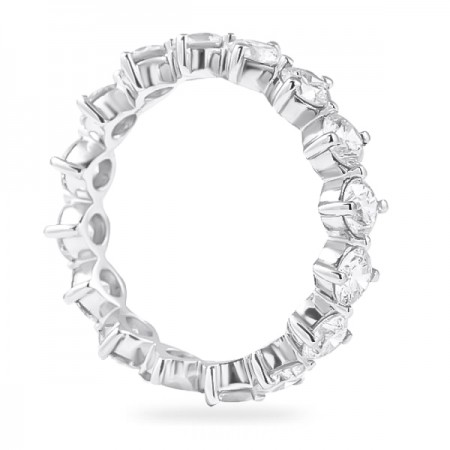 2.55ct Round Diamond Compass Set Eternity Band flat