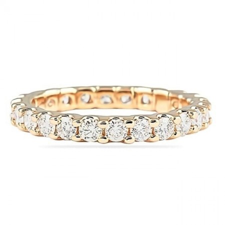 1.35ct Round Diamond U-Shape Eternity Band wg