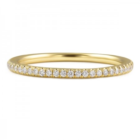 Super Slim Pave Wedding Band yg