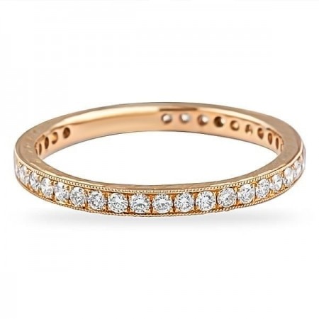 .50 carat Round Diamond Bright Cut Eternity Band wg