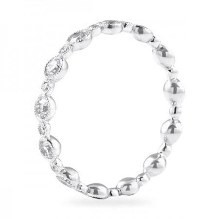 .80ct Mixed Size Bezel Eternity Band flat