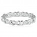 0.45 Carat Openwork Twisted Round Diamond Eternity Band 18k white gold