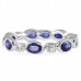 oval sapphire wedding band