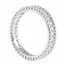 0.70 Carat Beaded Edge Pave Diamond Wedding Band profile