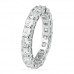 4 carat cushion cut eternity band ring