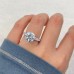 3.51 carat Round Lab Diamond U-Shape Band Ring lifestyle
